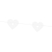 Garland Hearts, white, 1.8m