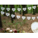 Garland Hearts, white, 1.8m