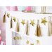 Paper garland Stars, gold, 1.3m