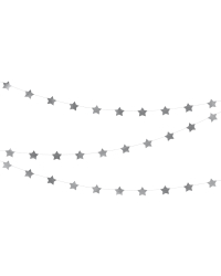 Garland Stars, silver, 3.6m