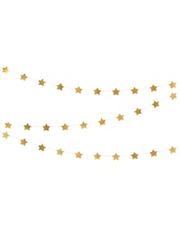 Garland Stars, gold, 3.6m