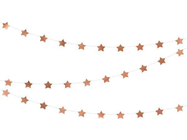 Garland Stars, rose gold, 3.6m