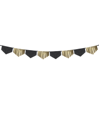 Scalloped fringe garland, mix, 3m