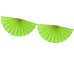 Tissue garland Rosettes, green apple, 3m