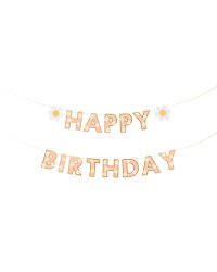 Banner Happy Birthday, mix, 200x14.5 cm