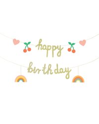 Banner Happy Birthday, mix, 100x18 cm