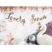 Banner Lovely Swan, mirror gold, 64x21.3cm