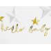 Banner Little Star - Hello Baby, gold, 18x70cm