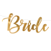 Banner Bride to be, gold, 80x19cm