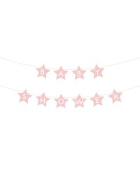 Baner Baby shower, 290x16.5 cm, light pink