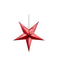 Paper star, 45cm, red