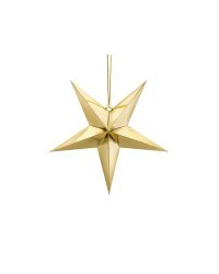 Paper star, 45cm, gold