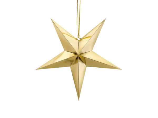 Paper star, 45cm, gold