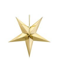 Paper star, 70cm, gold