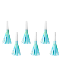 Party horns, sky-blue (1 pkt / 6 pc.)