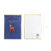 Card with enamel pin Deer, 10.5x14.8cm