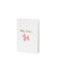 Card with enamel pin Balloon dog, 10.5x14.8cm