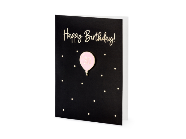 Card with enamel pin 30, 10.5x14.8cm