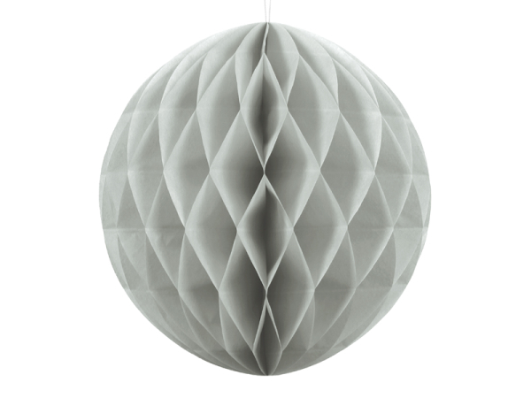 Honeycomb Ball, light grey, 20cm