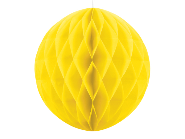 Honeycomb Ball, yellow, 30cm