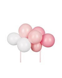 Balloon cake topper, pink, 29 cm