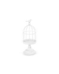 Decorative bird cage, 27.5 cm, white