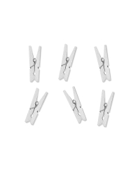 Wooden pegs, white (1 pkt / 20 pc.)