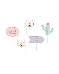 Photo props Llama, mix (1 pkt / 5 pc.)