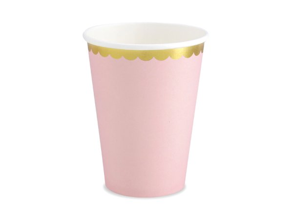 Cups, light pink, 220ml (1 pkt / 6 pc.)