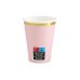 Cups, light pink, 220ml (1 pkt / 6 pc.)