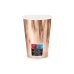 Paper cups, rose gold, 220ml (1 pkt / 6 pc.)