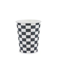 Cups Checkered flag, 220 ml, mix (1 pkt / 6 pc.)