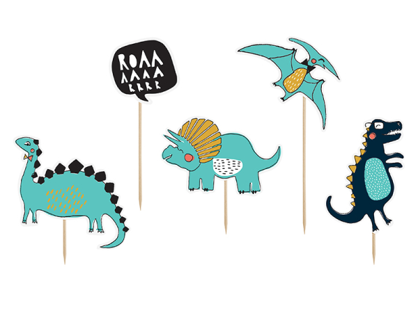 Toppers Dinosaurs, 10.5-20cm (1 pkt / 5 pc.)