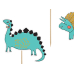Toppers Dinosaurs, 10.5-20cm (1 pkt / 5 pc.)