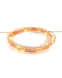 Decorative LED lights, copper, 1.90m