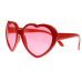 Glasses Hearts, red