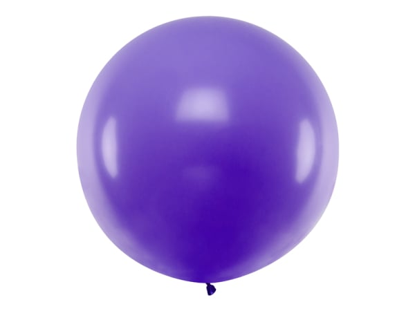 Round Balloon 1m, Pastel Lavender