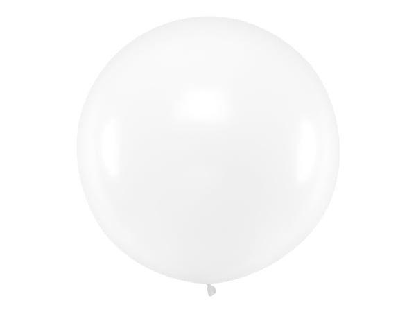 Round Balloon 1m, Pastel Clear