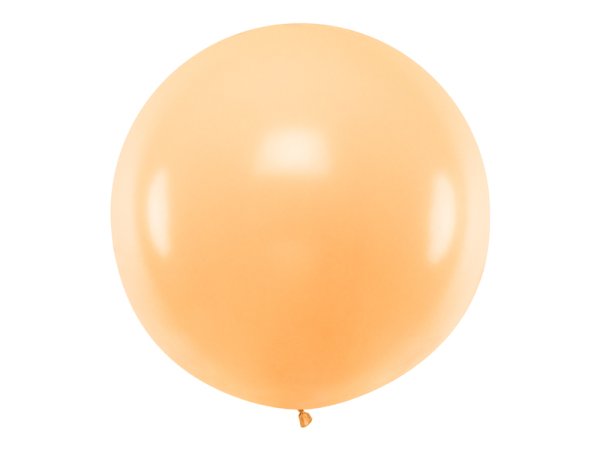 Round Ballon 1m, Pastel Light Peach