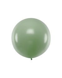 Round balloon 1 m, Pastel Rosemary Green