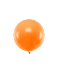 Round balloon 60 cm, Pastel Mandarin Orange