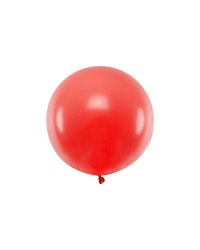 Round balloon 60 cm, Pastel Poppy Red