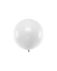 Round balloon 60 cm, Pastel Pure White