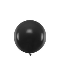 Round balloon 60 cm, Pastel Black