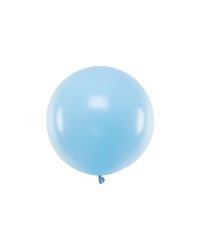 Round balloon 60 cm, Pastel Baby Blue