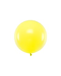 Round balloon 60 cm, Pastel Lemon Zest