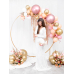 Round Glossy Balloon 60cm, rose gold