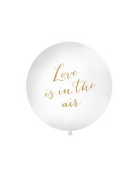 Giant Balloon 1 m, Love is in the air, white