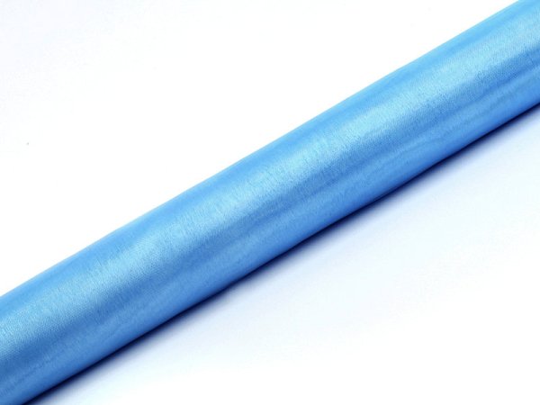 Organza Plain, sky-blue, 0.36 x 9m (1 pc. / 9 lm)