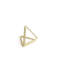 Place card holders Triangles, gold, 2.3 cm (1 pkt / 10 pc.)